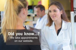 prescribing pharmacist for minor ailments. book your appointment.